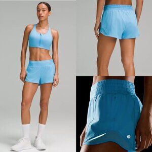 Lululemon Hotty Hot High-Rise Lined Short 4! ColourKayak Blue Light! NWT